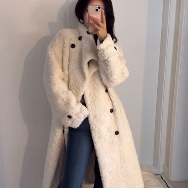 Maxi long fur coat 맥시 롱 퍼코트