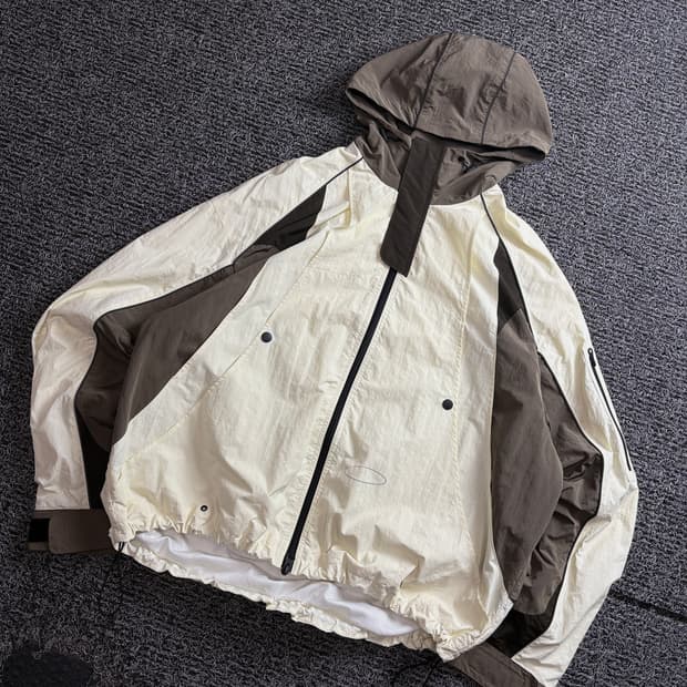그레일즈 나일론 쉴드 배색 바람막이 자켓 3832
