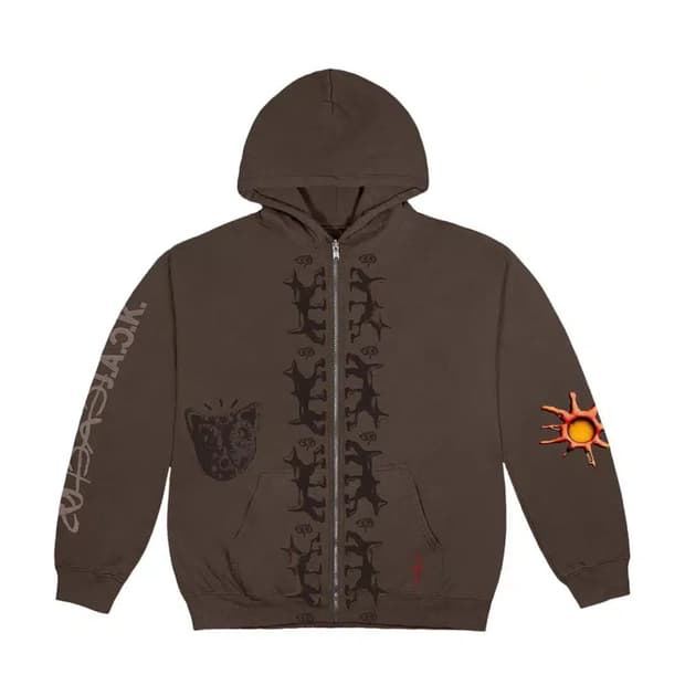 트래비스 스캇 reverse dog hoodie zip up