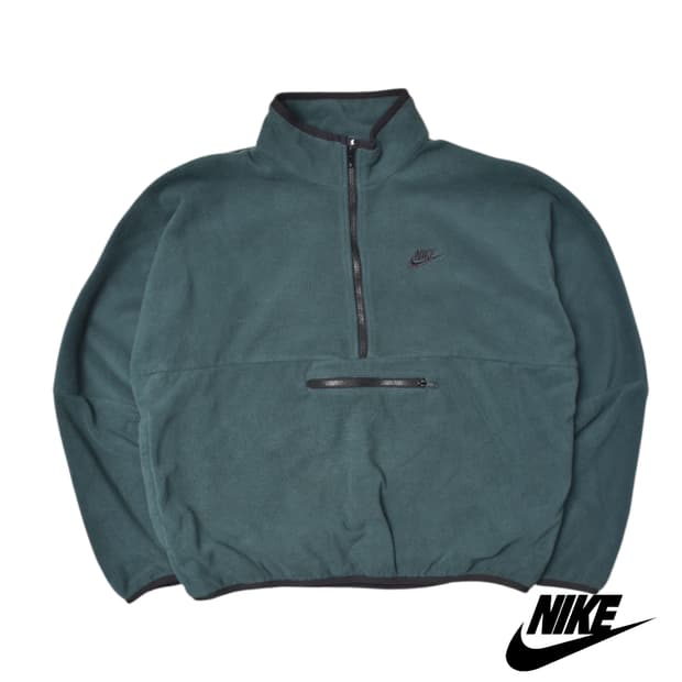 나이키 스몰로고 반집업 후리스 플리스 아노락 점퍼 XL N0277