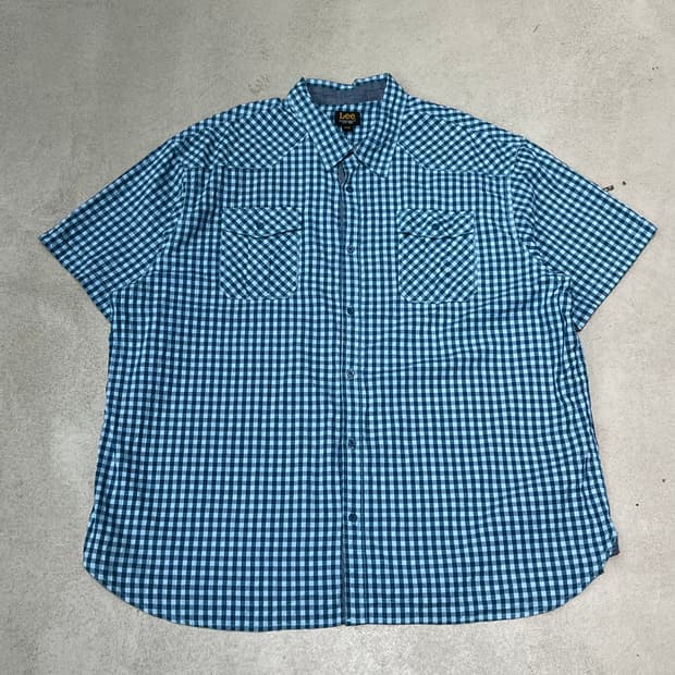 리 체크 하프셔츠 s10584