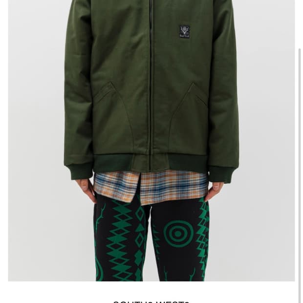 SOUTH2 WEST8 LINED WORK HOODY - COTTON