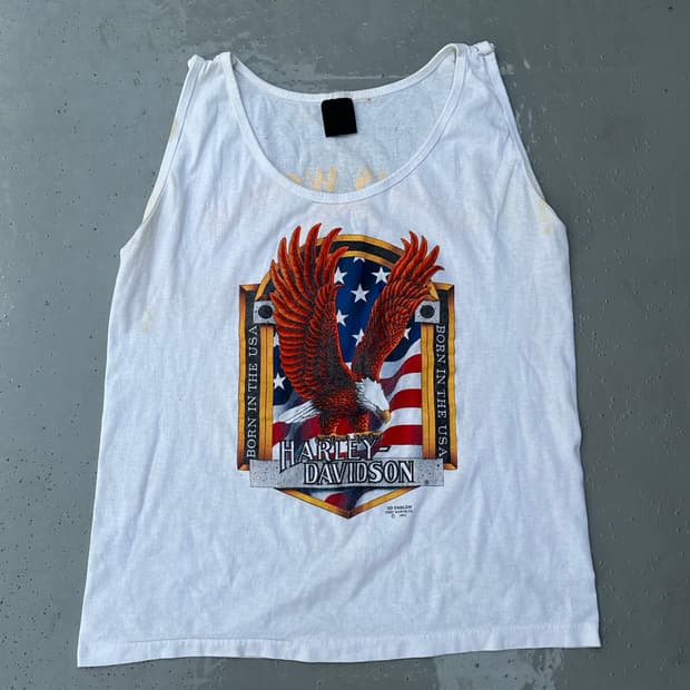 [할리데이비슨] •90s Vintage 3D Emblem Tank Top