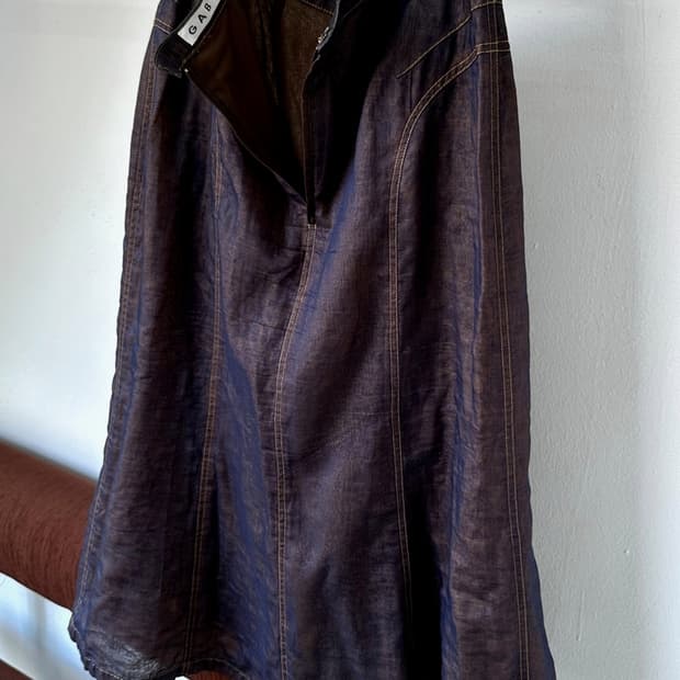 Sheer fabric layered design loose skirt