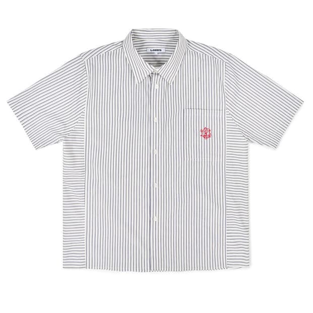 로어즈 Paneled Stripe Shirt L