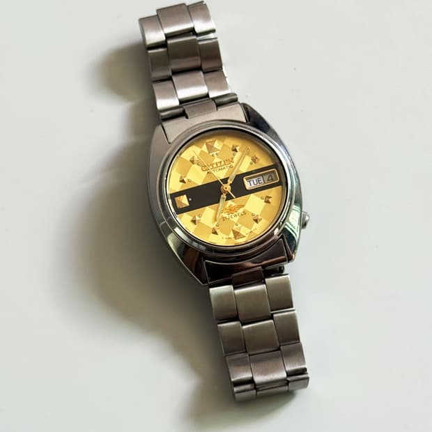 80s CITIZEN Automatic Metal Watch