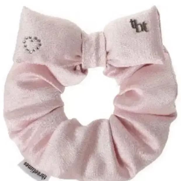 쓰리타임즈 헤어 슈슈 스크런치 핑크