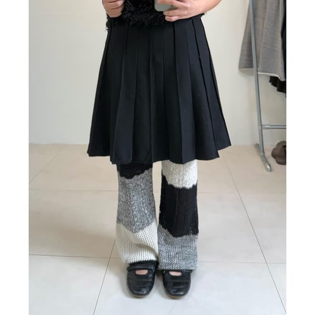 빈티지 울 스커트