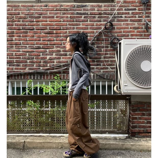 모래하우스 스냅 카고 팬츠