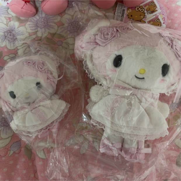 산리오 마이멜로디 화이트프릴 누이 마코