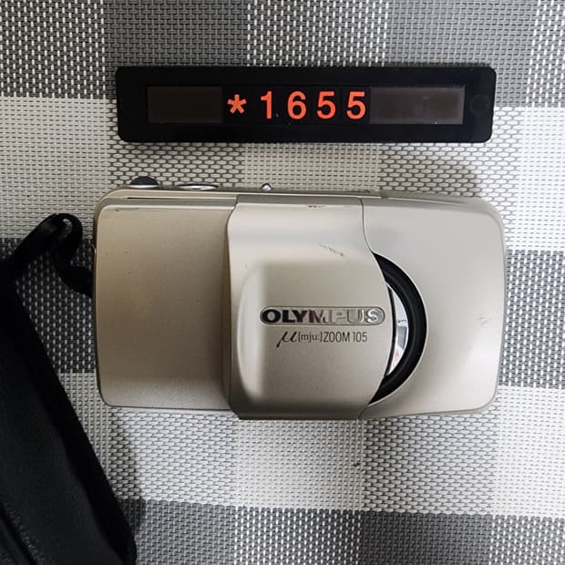 올림푸스 뮤 줌 105 디럭스 필름카메라 파우치포함