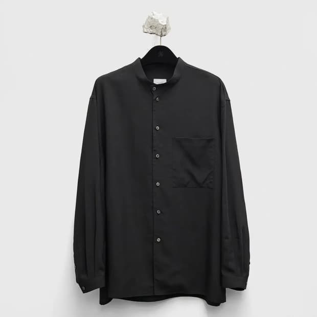 유스 / 26SS 드레이퍼리 스탠드 칼라 셔츠 / L