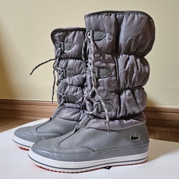 라코스테 스노우 패딩 부츠 LACOSTE