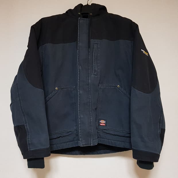 슈프림 X 디키즈 코듀라 후드 워크 자켓 블랙 25FW