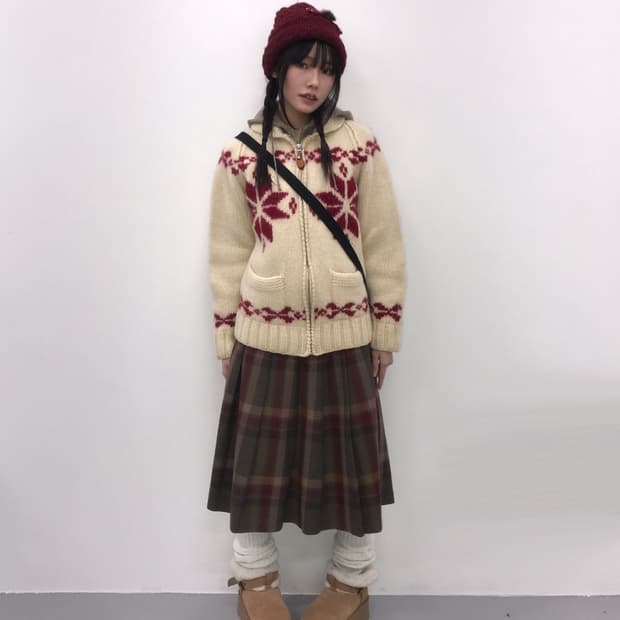 Mps Wool Nordic Shawl Collar Cardigan