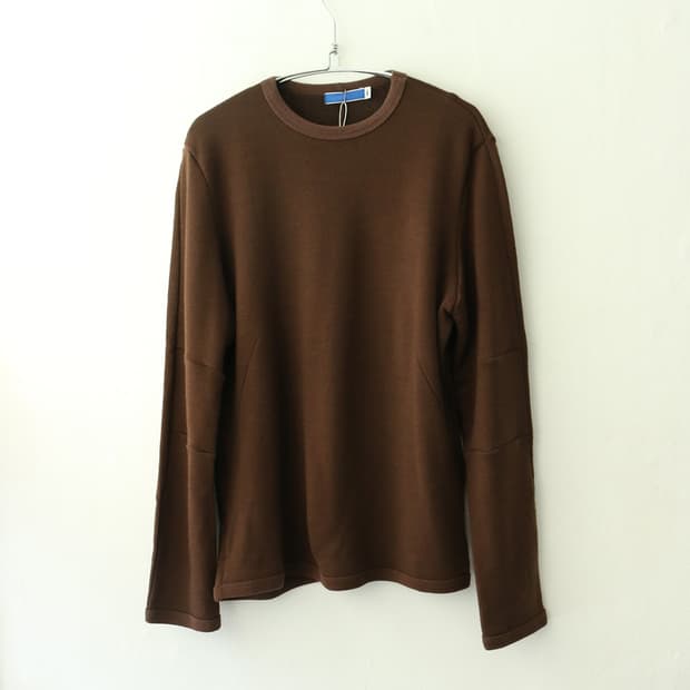 넘버나인 브라운 롱슬리브 니트 