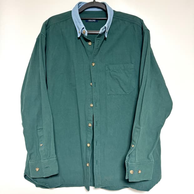 Nautica 빈티지 데님칼라 그린 셔츠 100-105