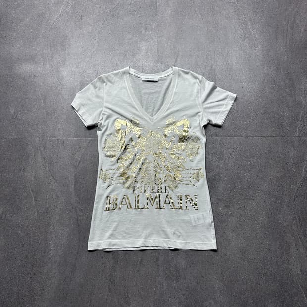 피에르 발망 골드 크레스트 브이넥 티셔츠