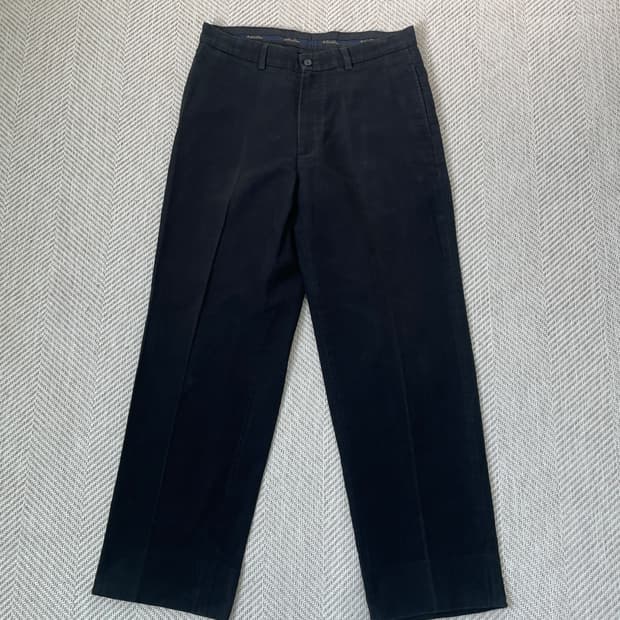 브룩스브라더스 블랙 피치드코튼 팬츠