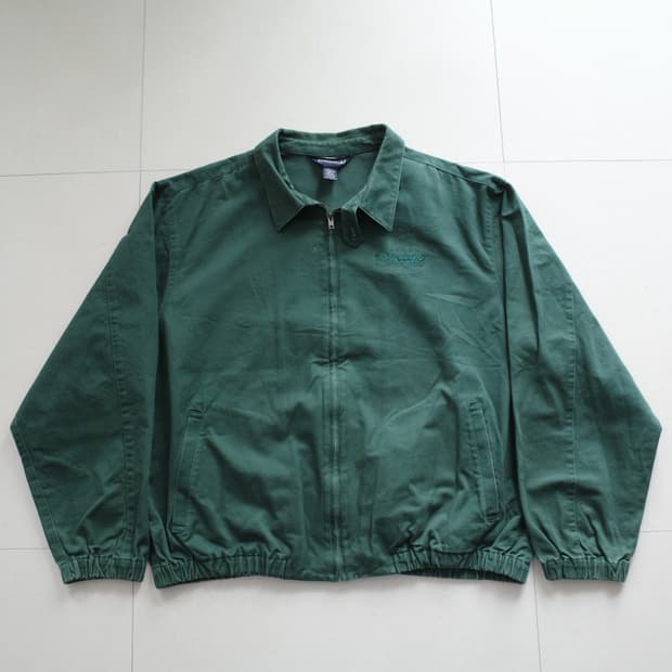 90s 랜즈엔드 빈티지 헤링턴 봄버 워크 자켓 XL (그린)