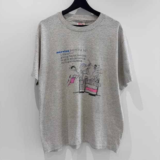 90s 헤인즈 싱글 스티치 반팔 티셔츠