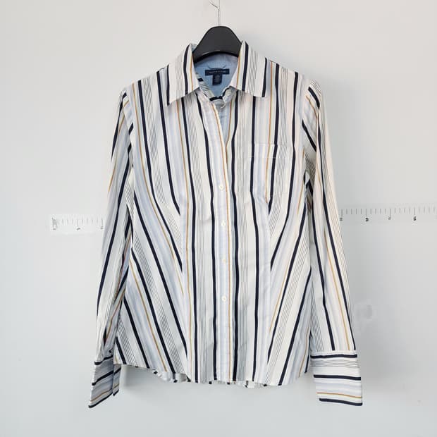 타미힐피거 스트라이프 긴팔 셔츠