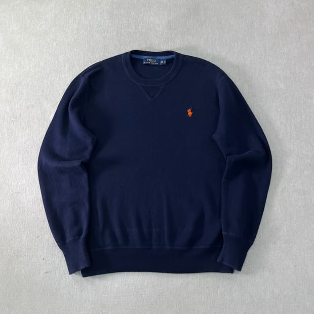 95 폴로랄프로렌 코튼 네이비 니트
