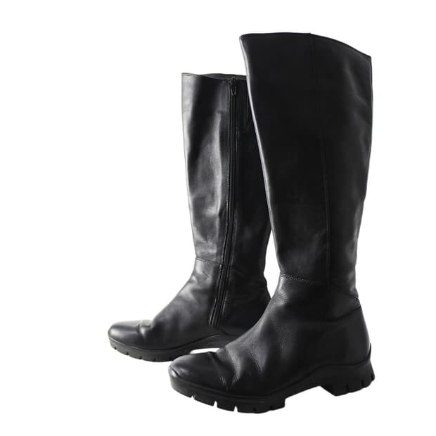 CAMPER 캠퍼 레더 러버 솔 롱 부츠