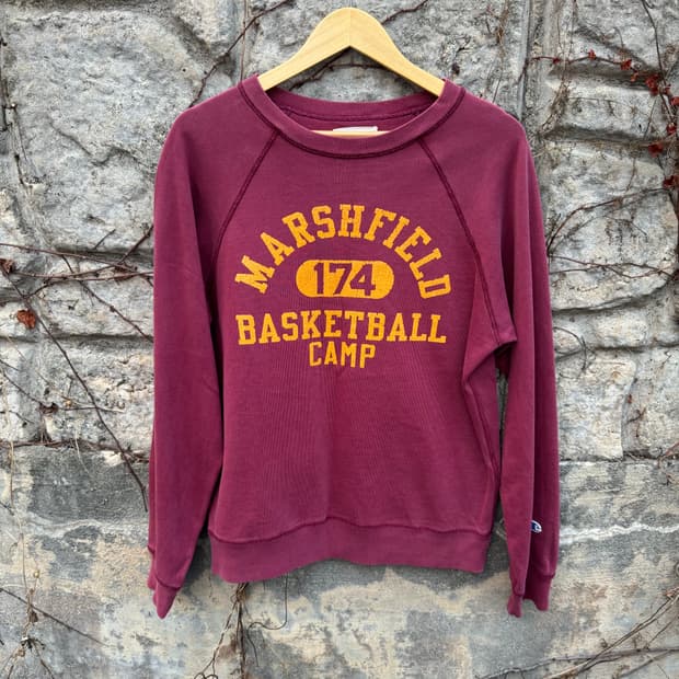 챔피온 빈티지 프린팅 크랙 페이딩 50s 60s 스웻 셔츠 맨투맨