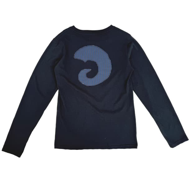 탄산마그네슘 혼 아플리케 여성 롱슬리브 (네이비)