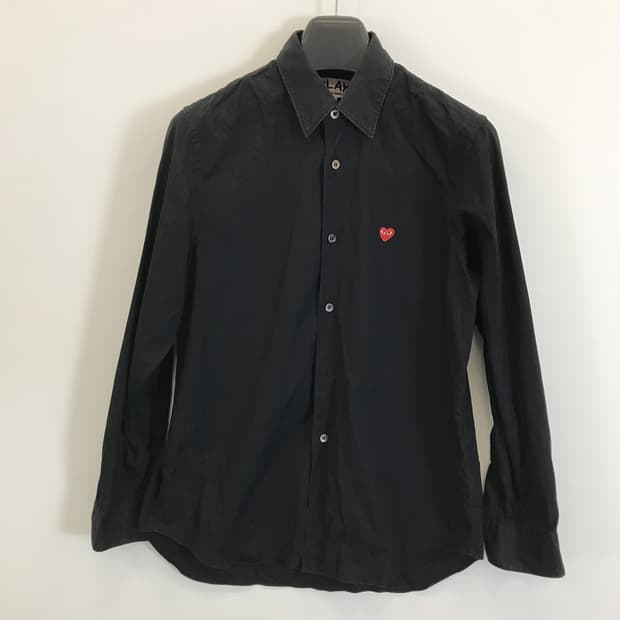 꼼데가르송 블랙 미니 레드와펜셔츠 [S]