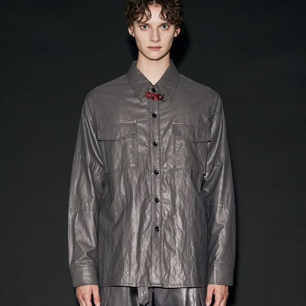 메종미네드 레더셔츠