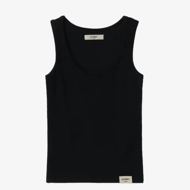 글로니 G CLASSIC RIB TANK (BLACK)