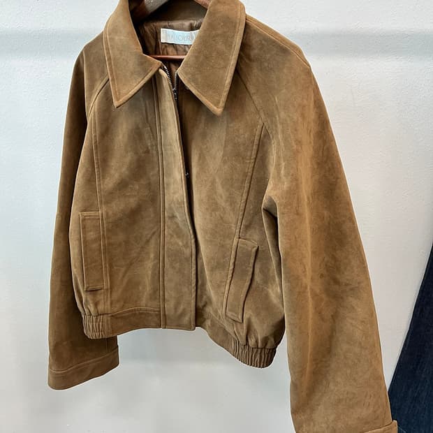 여) 마조네 신형 스웨이드 블루종 