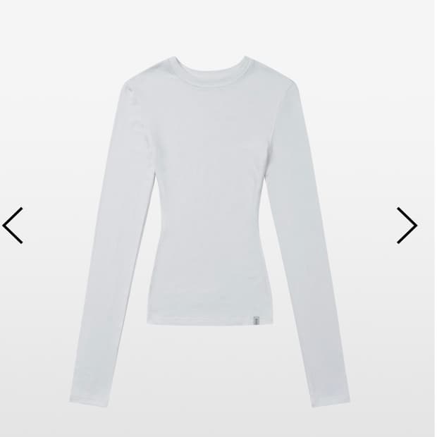 킴서울 컨투어 롱슬리브 화이트