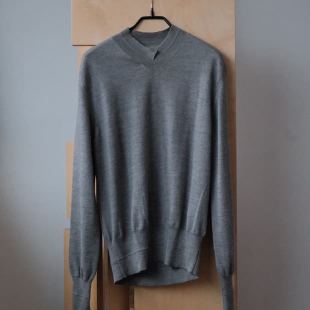 Maison Margiela Double-Rib V-Neck knit