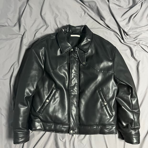 문선 비건레더 구스다운 자켓 2 사이즈