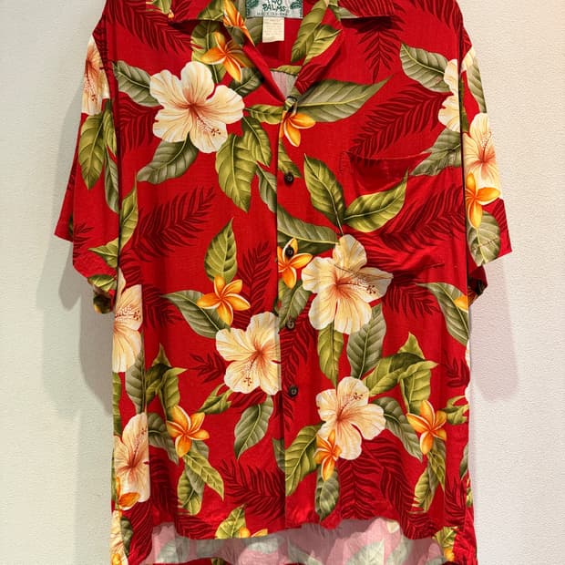 TWO PALMS Aloha Shirt (Made In Hawaii)