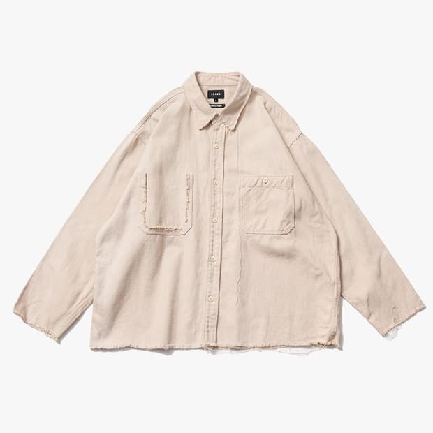 BEAMS - CUT OFF EASY SHIRT