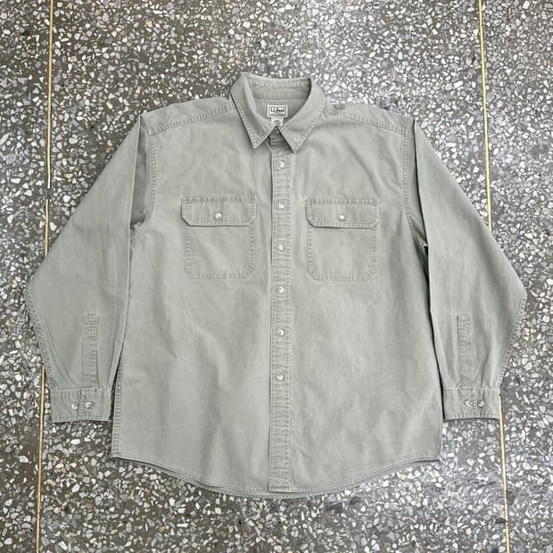 엘엘빈 코튼 워크 셔츠 L