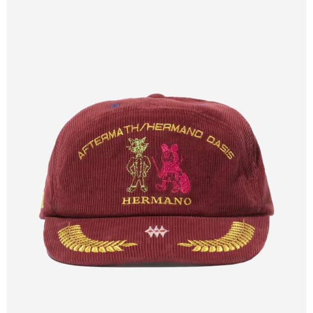 (새상품)AFTERMATH 애프터매스 데드 캣 볼 캡 버건디
