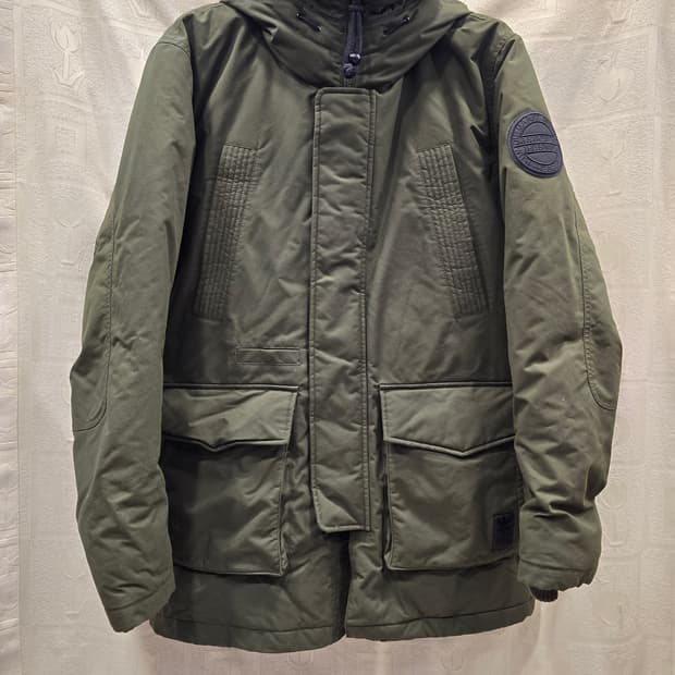 아디다스 헤비 덕다운 파카 패딩 야상 090