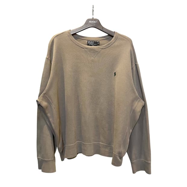 폴로 랄프로렌 스웻셔츠 맨투맨 포니 로고 디테일 베이지