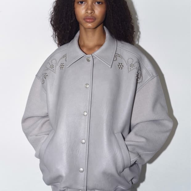 HEART STUDDED VARSITY JACKET_ONZI_EDITIO