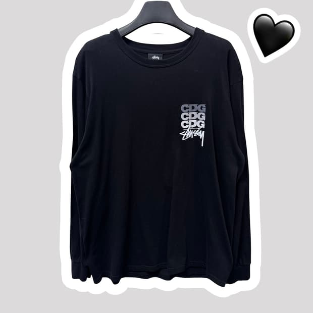 스투시X CDG 롱슬리브