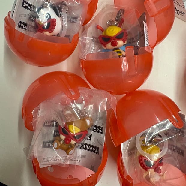 4종일괄) 히스테릭 글래머 메지루시 가챠 미개봉 새상품 판매