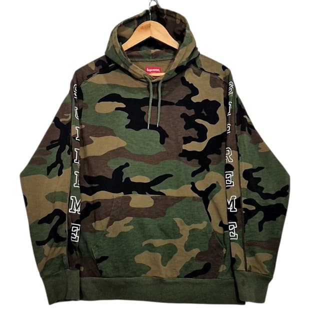 슈프림 스펠 카모 후드티