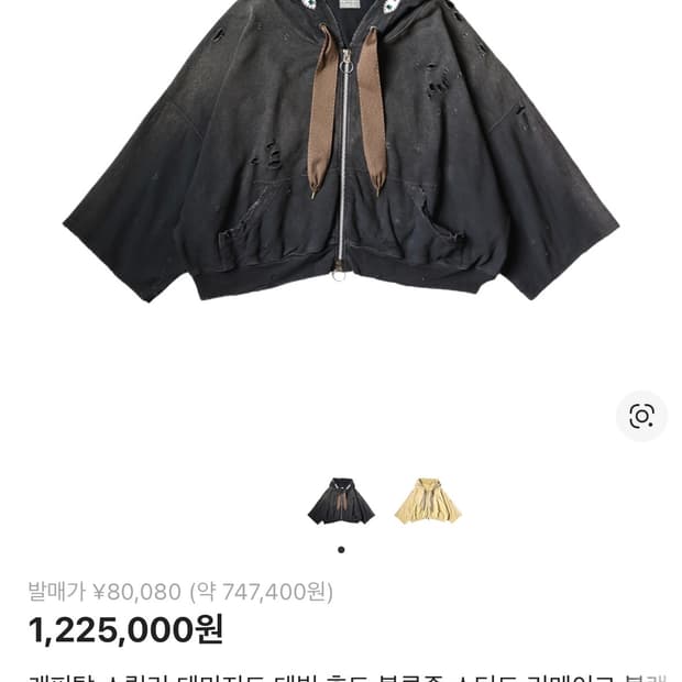 캐피탈 젬스톤 후드 집업