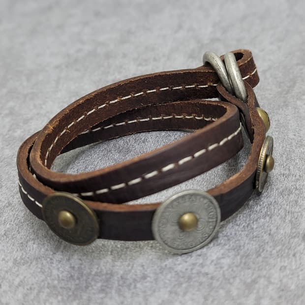 vintage leather bracelet 