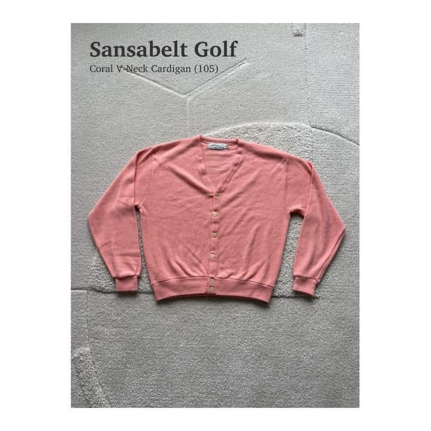 Sansabelt Golf 코랄 브이넥 가디건 (105)